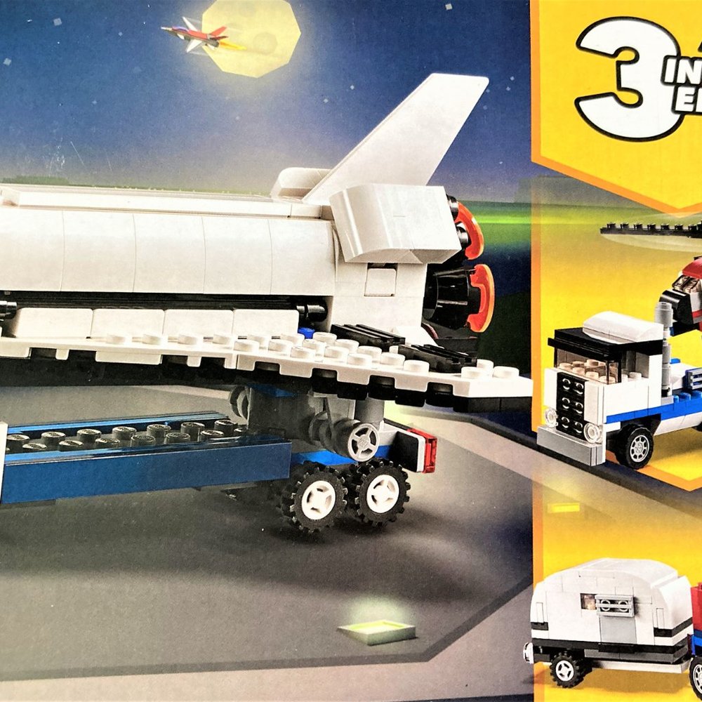 LEGO NWT Creator 3 in1  Shuttle Truck & Trailer Jeep 31091 341 pieces Shuttle - Picture 4 of 5